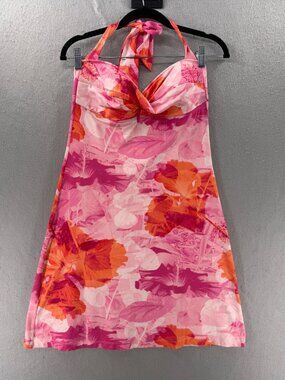 Tommy Bahama Swim Dress Womens S Pink Built In Bra Padded Cover Up Quickdry